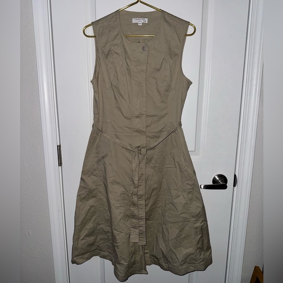 Derek Lam Collective Zip Up Sleeveless Trench Dress - Picture 5 of 10